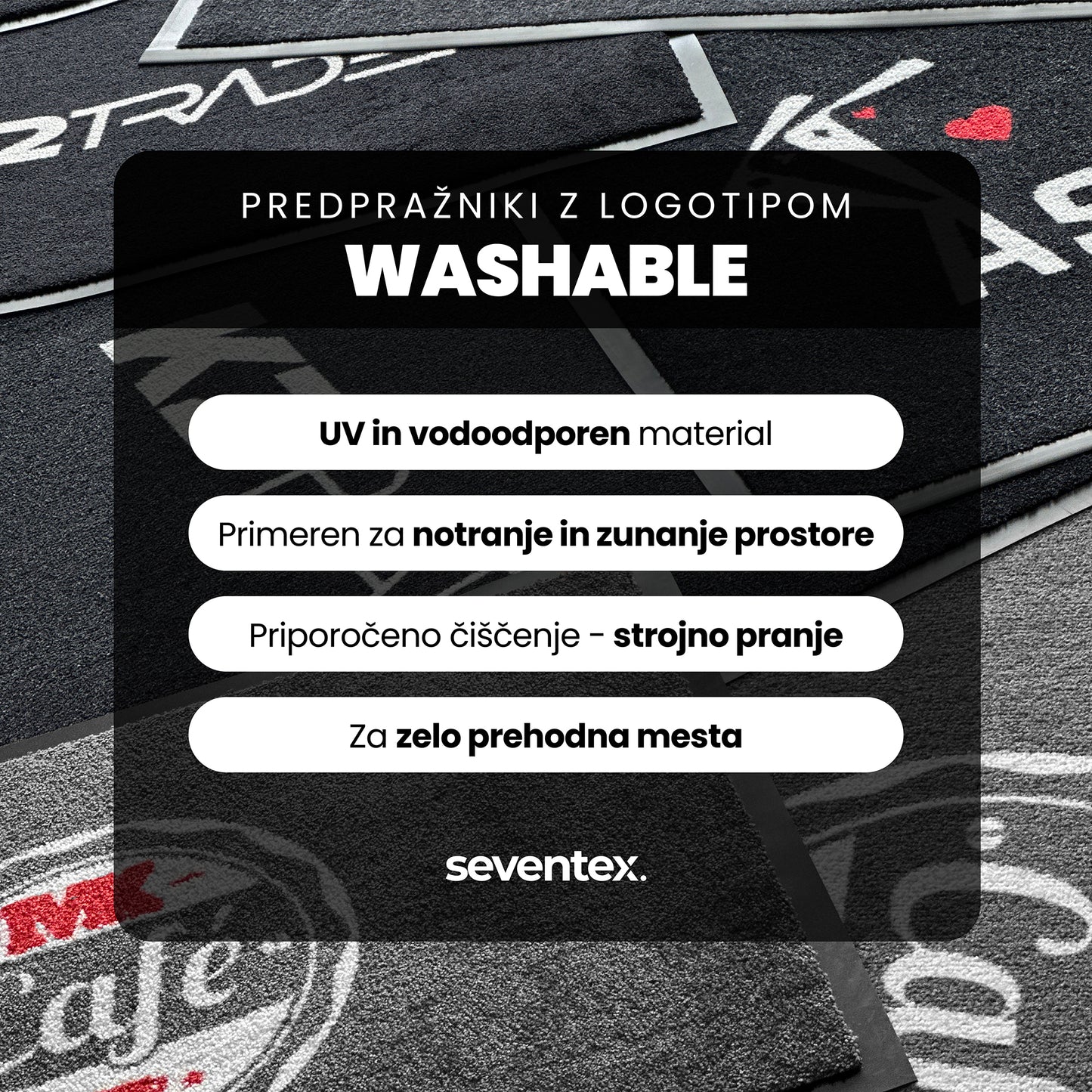 Predpražnik Logo Washable