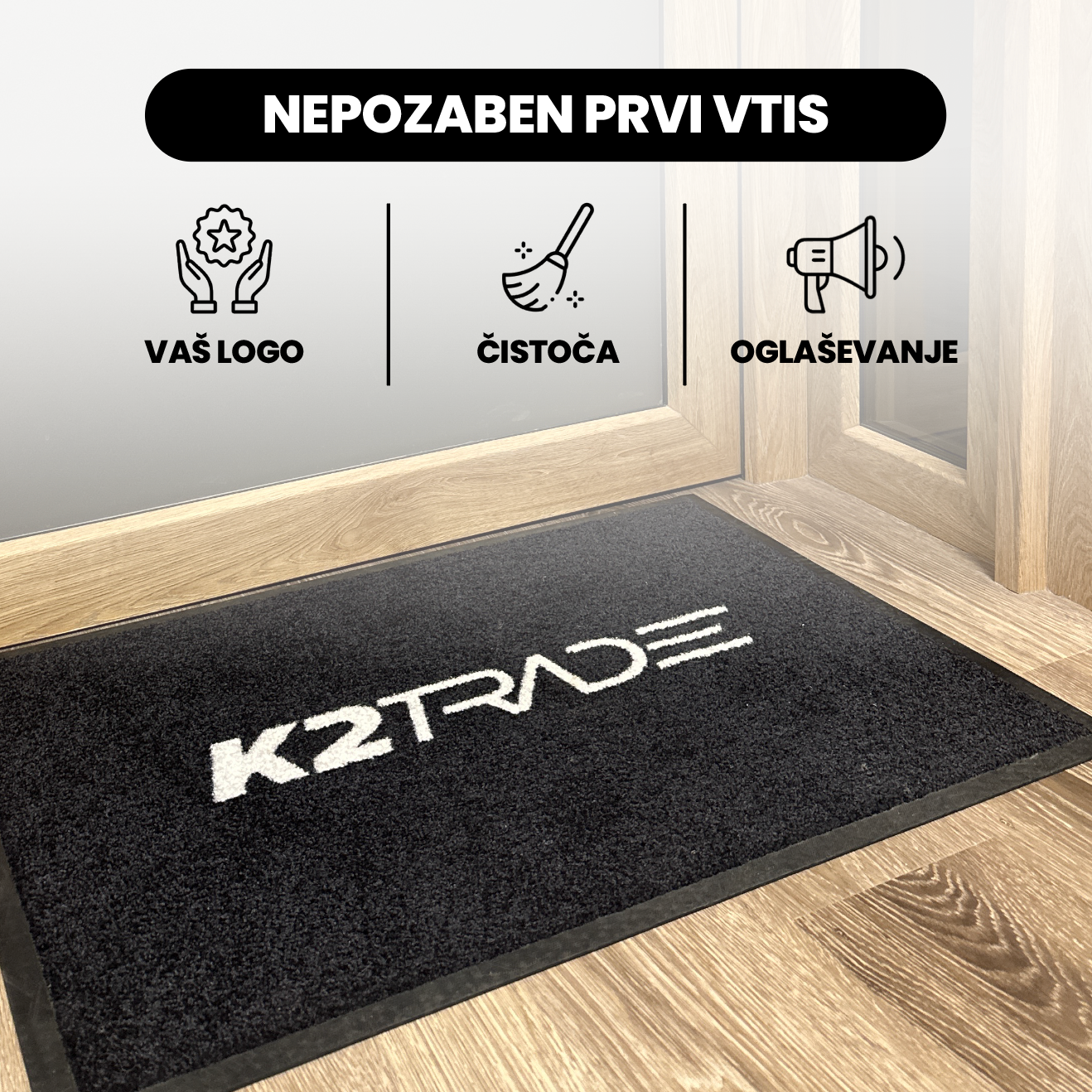 Reklamni predpražniki z logotipom
