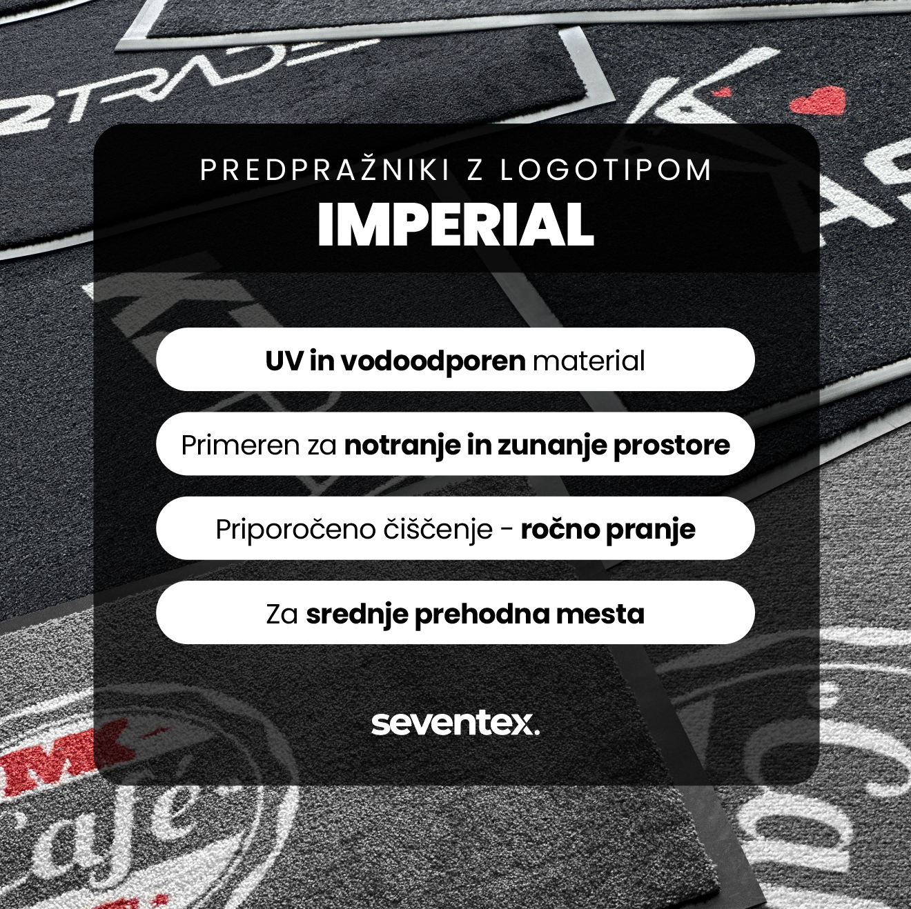 Predpražniki z logotipom