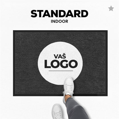 Personaliziran tepih z natisnjenim napisom