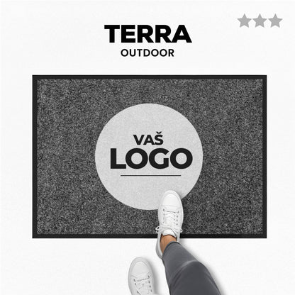 Predpražnik z visoko ločljivim tiskom logotipa