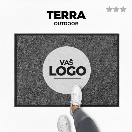 Predpražnik z visoko ločljivim tiskom logotipa