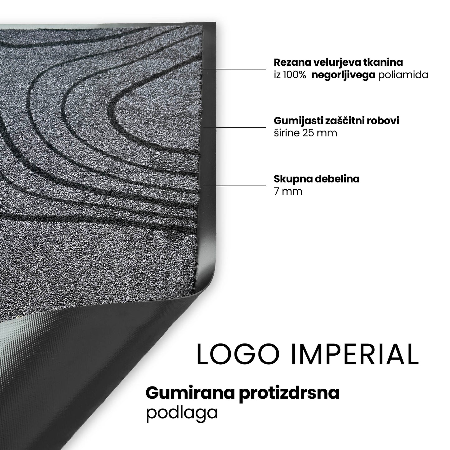 Profesionalni reklamni logo tepih v poslovni stavbi